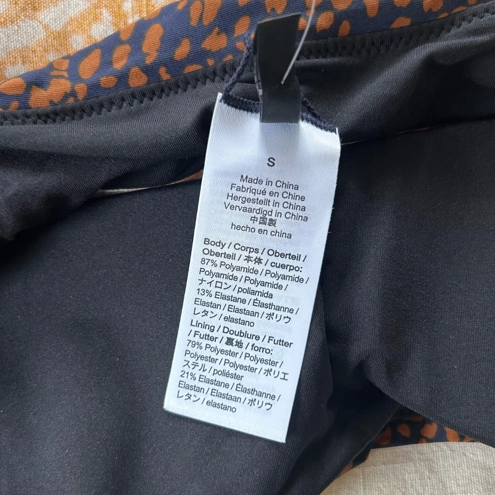 NWT J. Crew‎ Square-Neck Bikini Top Spot-On Print Animal S Summer Vacation